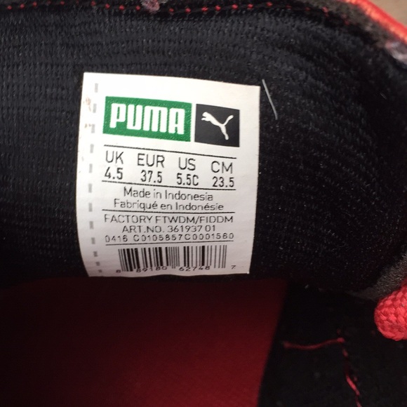 Red Suede Pumas - Picture 6 of 7